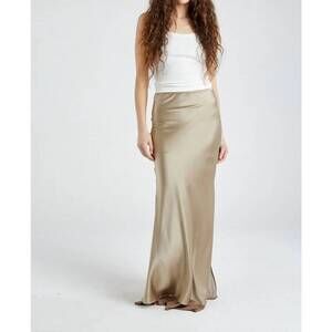 NEW BERYLL helena silk skirt in caramel